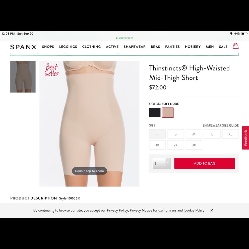 SPANX Thinstincts® High-Waisted Mid-Thigh Short